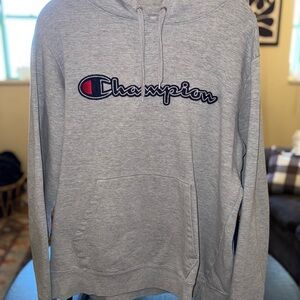 Vintage Champion Gray Men's Hoodie